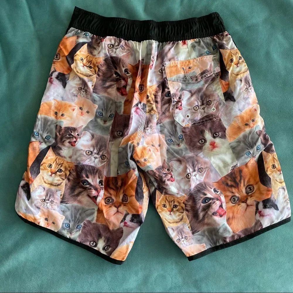 Men’s Cat Swim Trunks - Picture 2 of 10